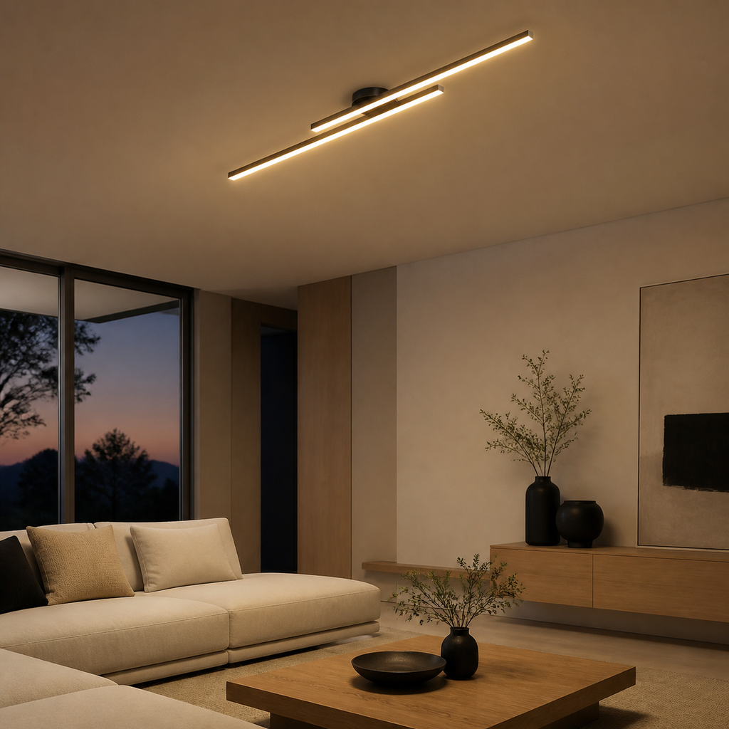 Novoora – Plafoniera LED Lineare in Alluminio dal Design Moderno