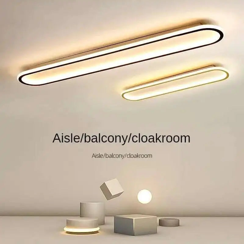 Long Strip LED Ceiling Lights Modern Simple Corridor Aisle Balcony Cloakroom Bedroom Porch Lamp Home Indoor Decor Lighting Lamps