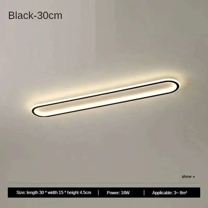 Long Strip LED Ceiling Lights Modern Simple Corridor Aisle Balcony Cloakroom Bedroom Porch Lamp Home Indoor Decor Lighting Lamps