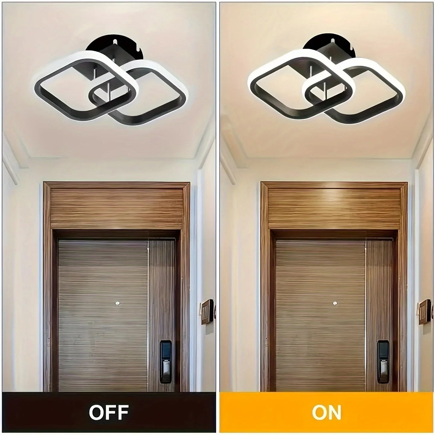 Novoora Plafoniera a Sospensione Quadrata a LED