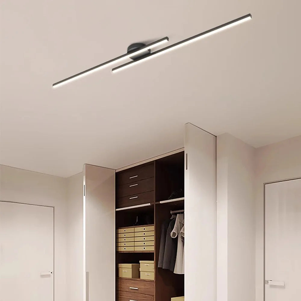 Novoora – Plafoniera LED Lineare in Alluminio dal Design Moderno