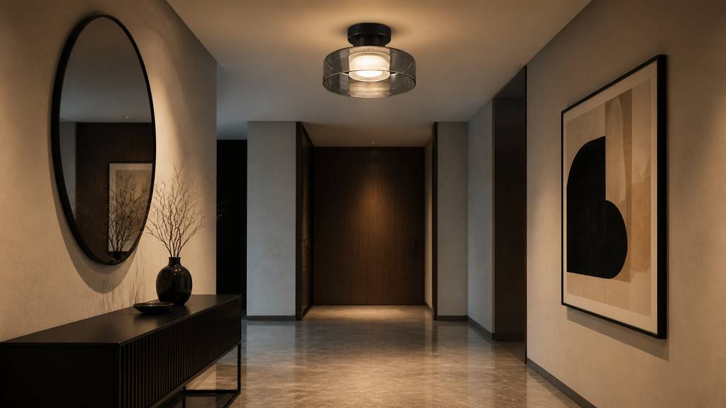 Novoora – Plafoniera LED Vetro Fumé