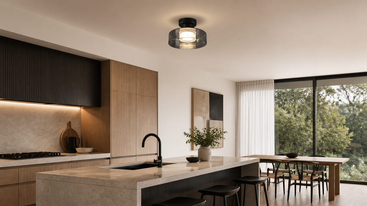 Novoora – Plafoniera LED Vetro Fumé